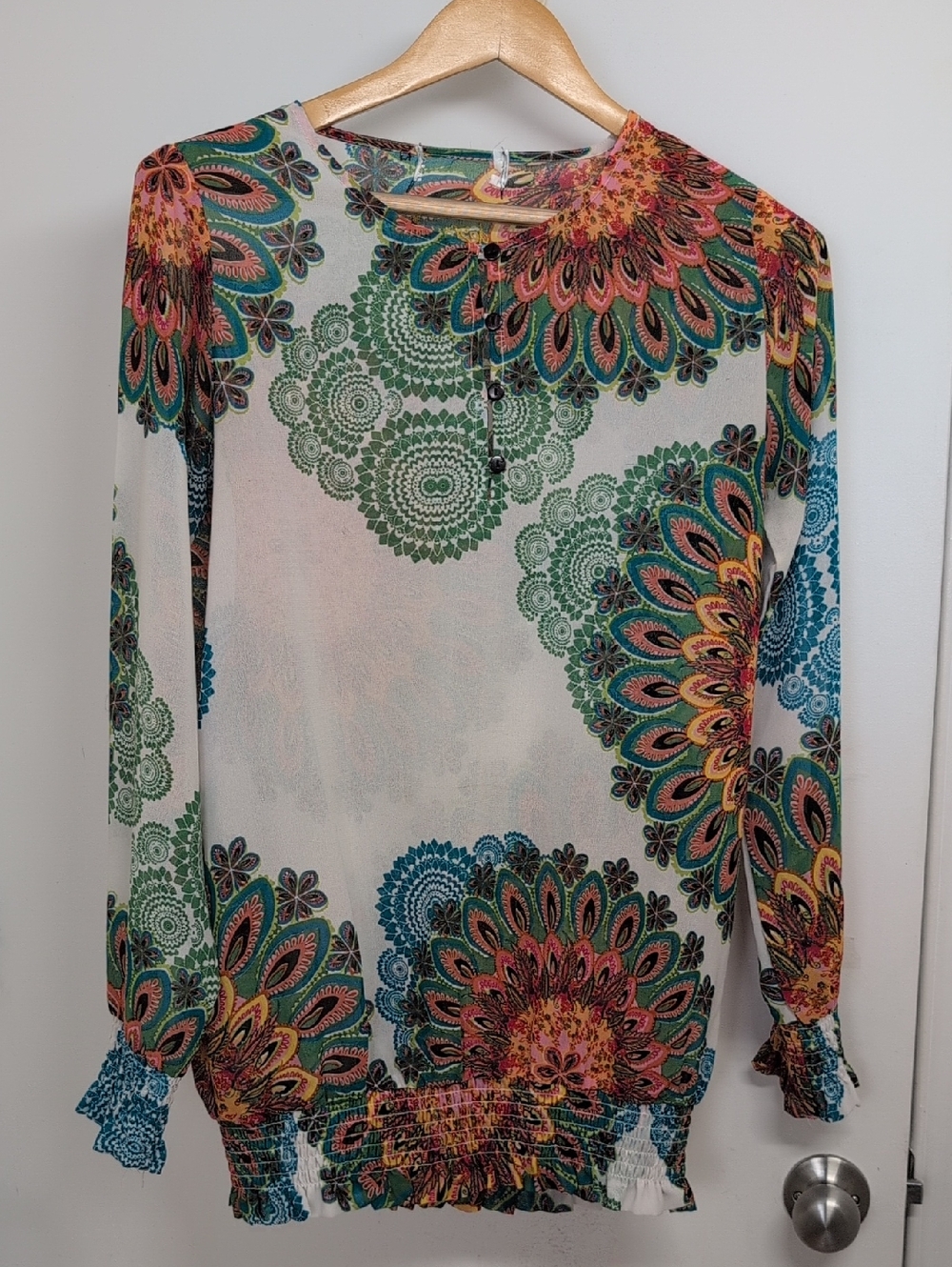 DESIGUAL BOHO BLOUSE SIZE MEDIUM